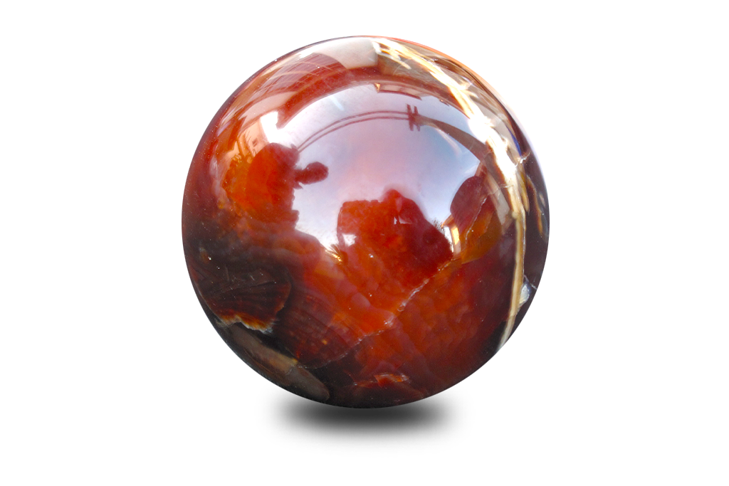 Hand Polished Carnelian Sphere