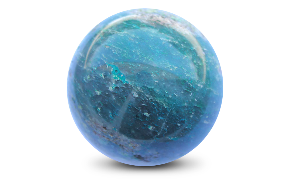 Hand Polished Chrysocolla Spheres