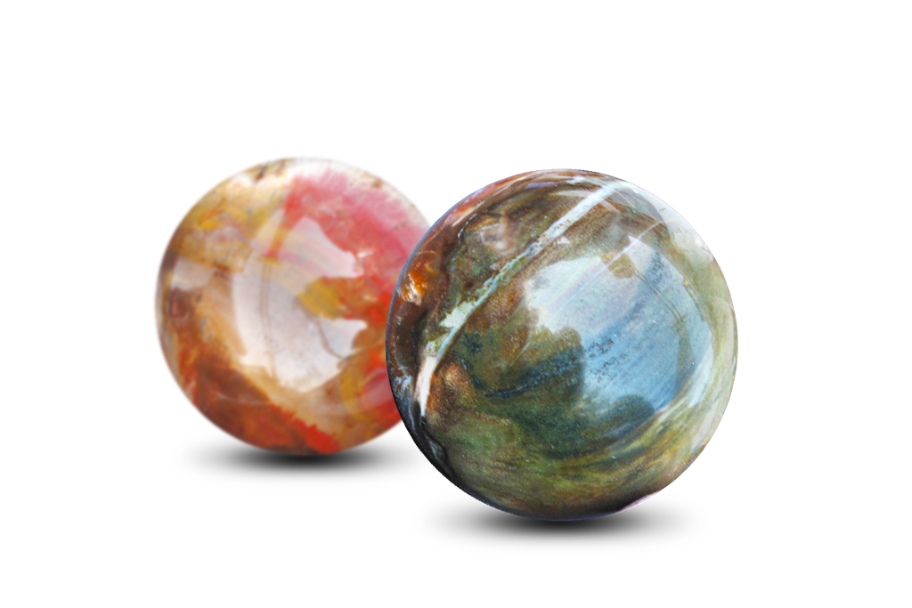 Petrified Wood Spheres