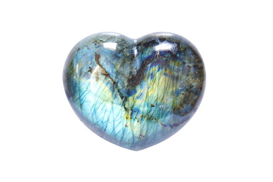 Labradorite - Electric Midnight - Large Decorative Heart