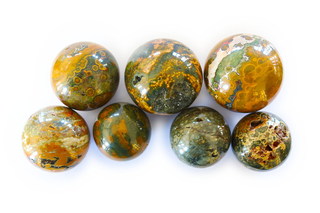 Sea Jasper Hand Polished Spheres