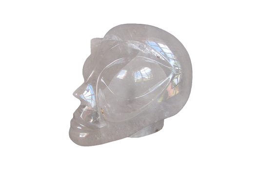 Quartz Alien Face Carvings