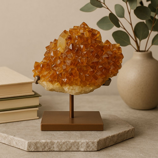 Citrine Quartz Cluster