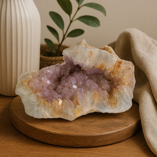 Large Amethyst Geode Semi-polished