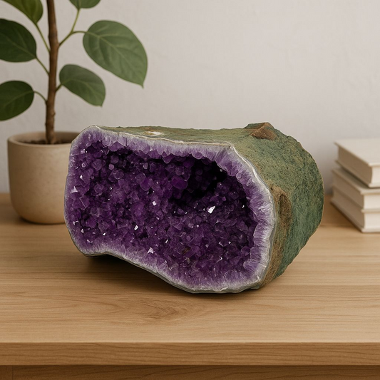 Large Amethyst Geode Statement Piece